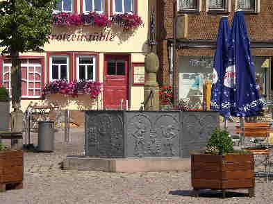 Marktplatz in Bischofsheim Rhn