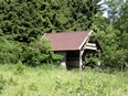 Schutzhütte für Wanderer im Roten Moor